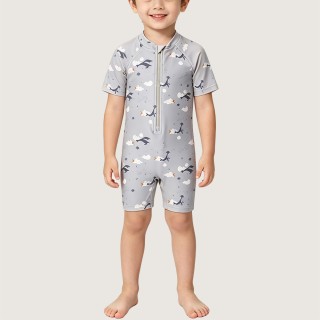 Cute Starry Sky Whale One-Piece Swimsuit