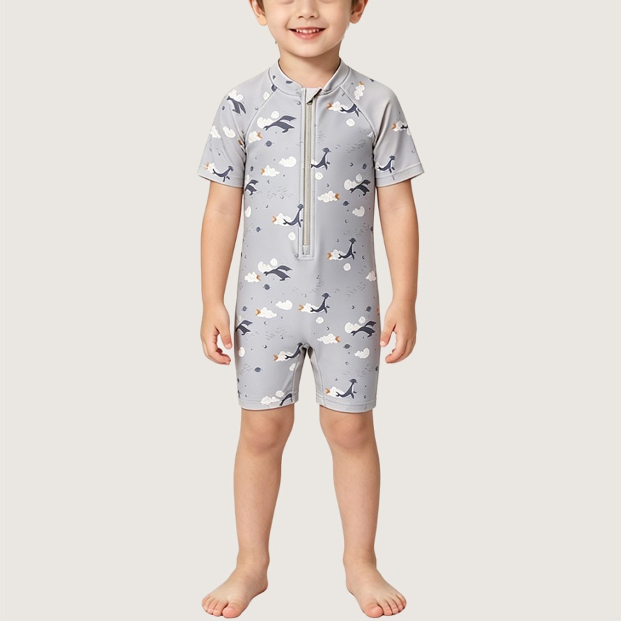 Cute Starry Sky Whale One-Piece Swimsuit