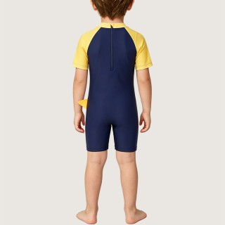 Cool Skater-Style Sun-Protective One-Piece Swimsuit