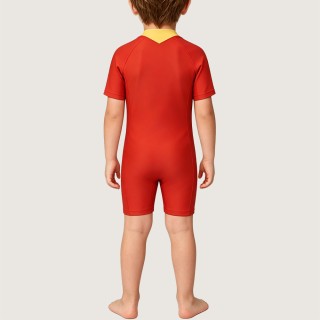 Boys' Front-Zip Sun-Protection One-Piece Swimsuit