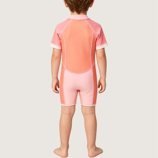 Boys' Color-Block Watermelon-Patterned One-Piece Swimsuit