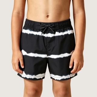 High-Quality Tie-Dye Color-Block Fashion Swim Trunks