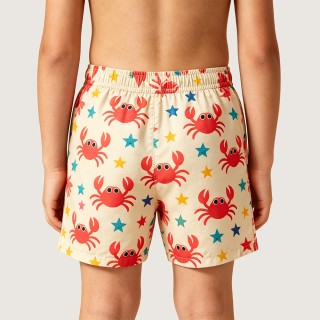 Lively Crab Wrinkle-Resistant Boys' Swim Trunks