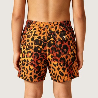 Wild Leopard Print Surf Trunks