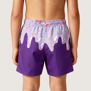 Mystic Purple Fun & Casual Boxer Swim Trunks