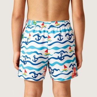 New Stylish Anchor-Print Beach Swim Trunks