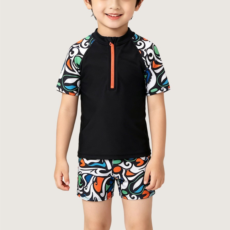 Boys' Stylish & Trendy Two-Piece Swimsuit