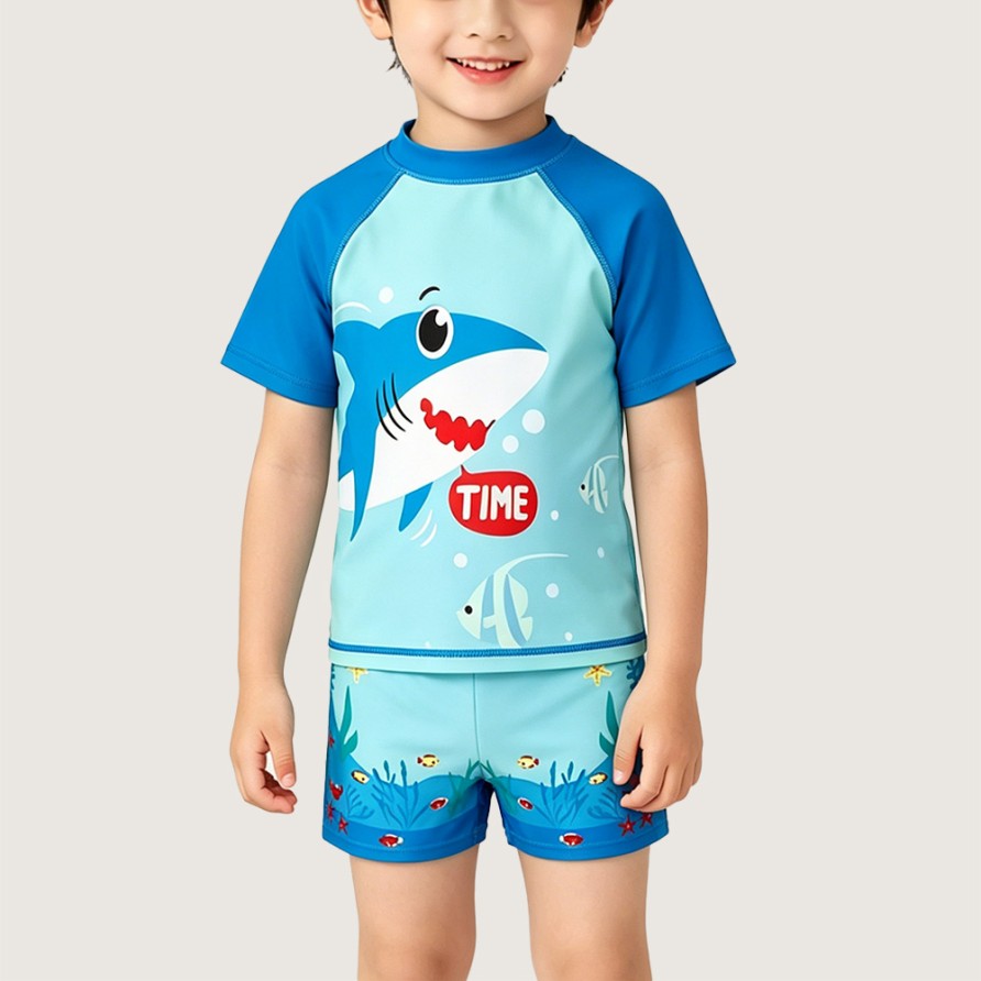 Cool Shark Boys' Two-Piece Swimsuit