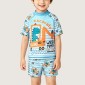 Boys' Dinosaur Excavator Two-Piece Swimsuit