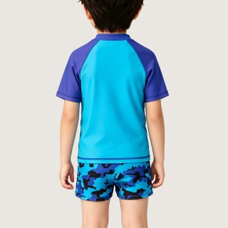 Trendy Street-Style Two-Piece Swimsuit with Lettering