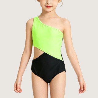 Creative One-Shoulder Swimsuit with Side Cutouts