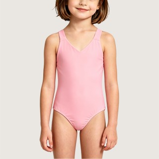 Girls' Sweet Tank-Style One-Piece Swimsuit