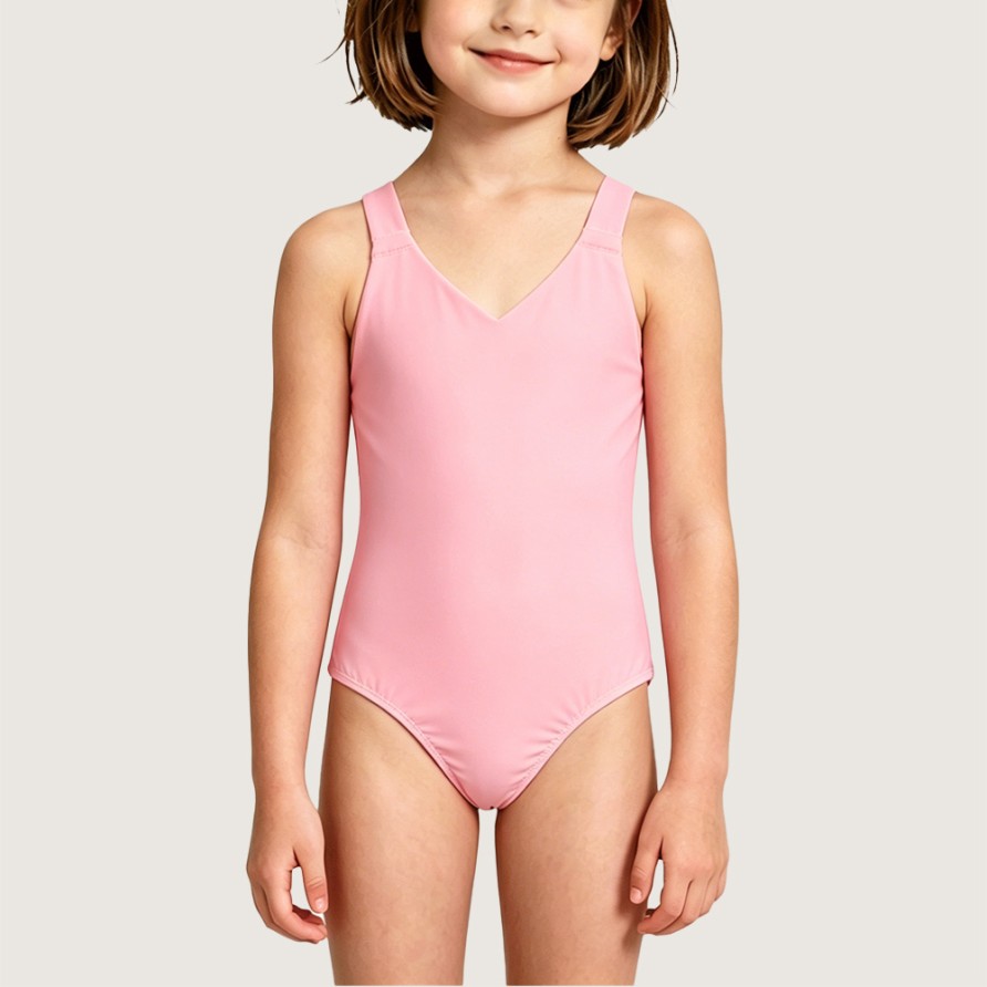 Girls' Sweet Tank-Style One-Piece Swimsuit