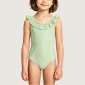 Casual Sleeveless Striped One-Piece Swimsuit