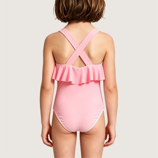 Girls' Sweet Tank-Style One-Piece Swimsuit