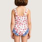 Girls' Sweet Strawberry-Print One-Piece Swimsuit