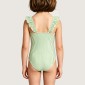 Casual Sleeveless Striped One-Piece Swimsuit