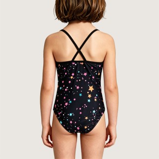 Girls' Star-Print One-Piece Swimsuit